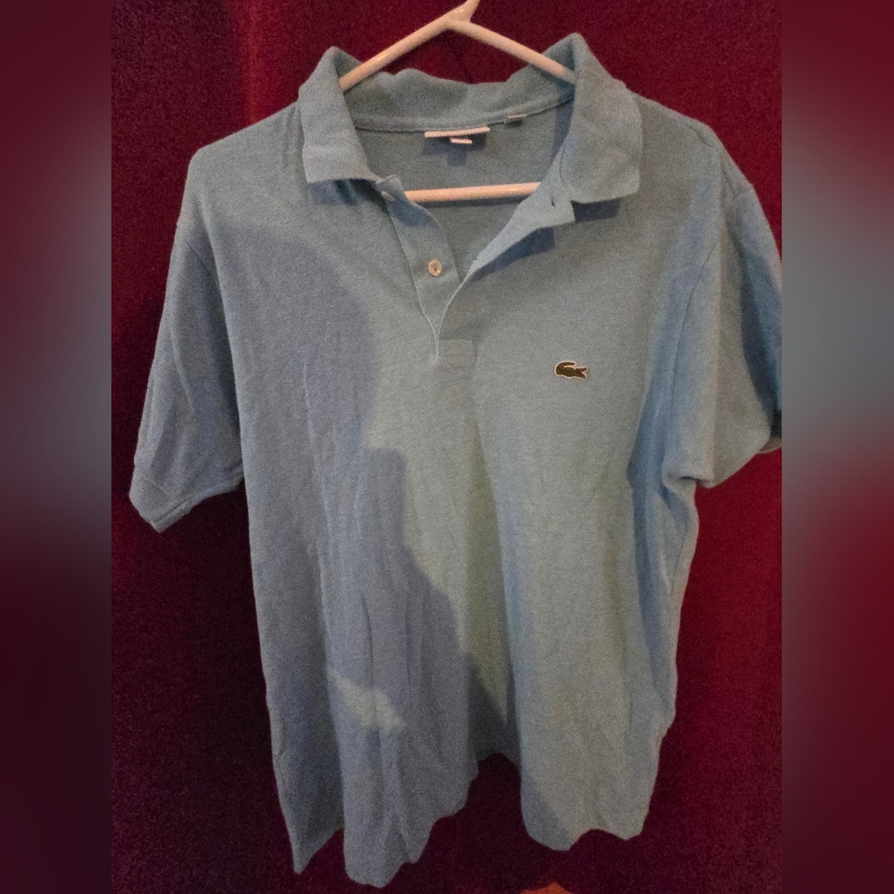 Lacoste Blue Polo Shirt Classic Design Soft Fabric